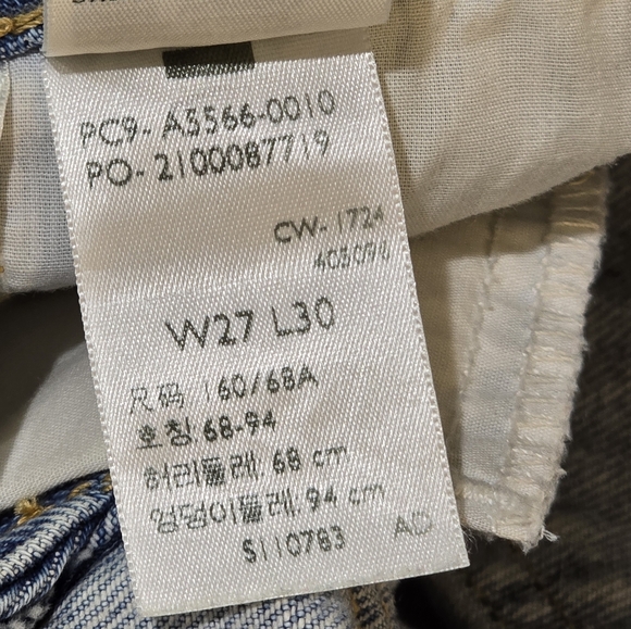 Levis Low Loose Custom Pink 27 x 30 - Picture 8 of 8